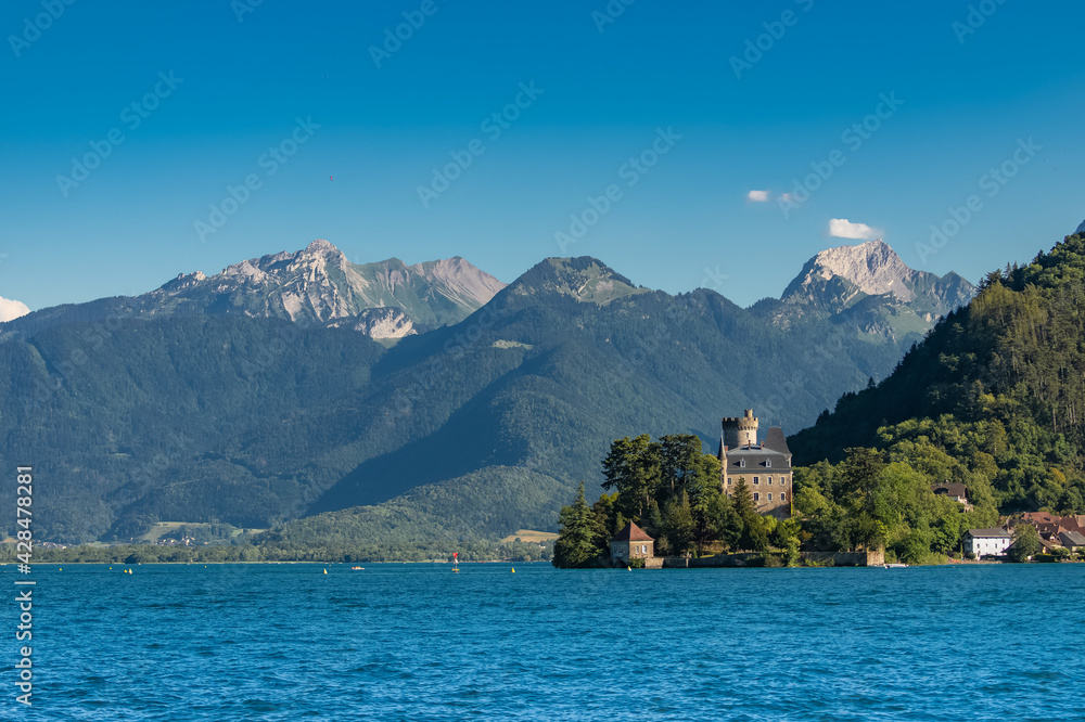 Annecy in France, the Duingt castle