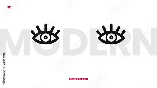 eyes animation modern disegn photo