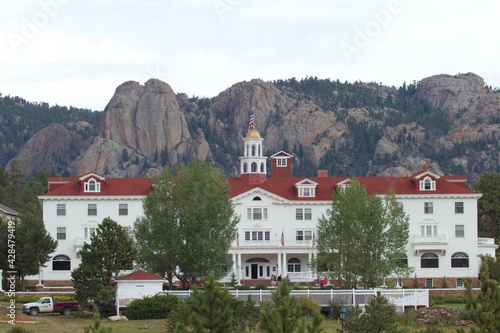 the Stanley Hotel in Estes Park Colorado USA near Rocky Mountain National Park.