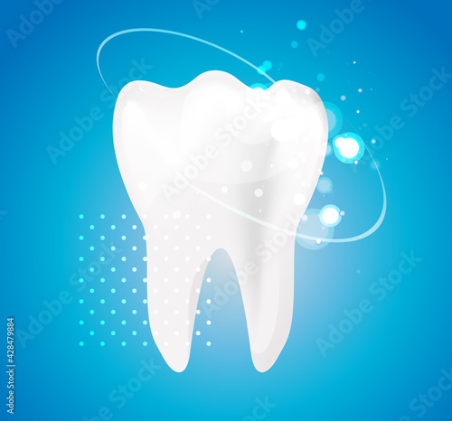 White Teeth - Dental Care Icon stock illustration