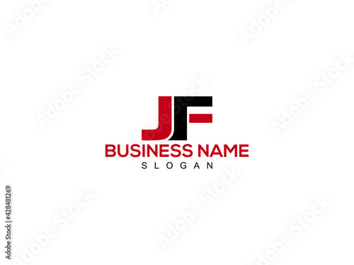 Letter JF Logo, jf logo icon vector for business