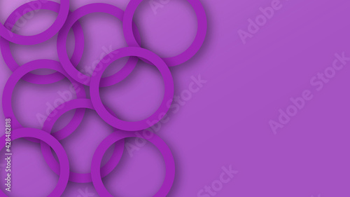 Fondo abstracto, de aros en tonos violetas