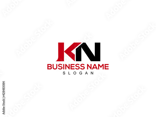 Letter KN Logo, kn logo icon vector for business