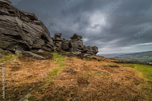 Morning trek in Peak District Brandord Edge National Park 2021 April