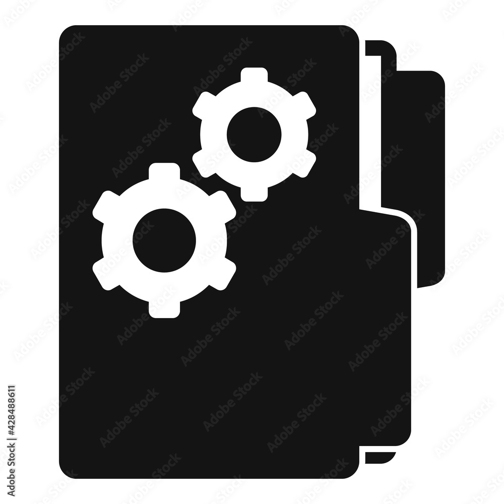 Software folder icon, simple style Software folder icon, simple style