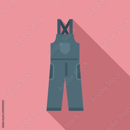 Metallurgy clothes icon, flat style