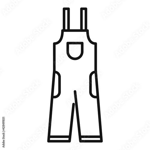 Metallurgy clothes icon, outline style
