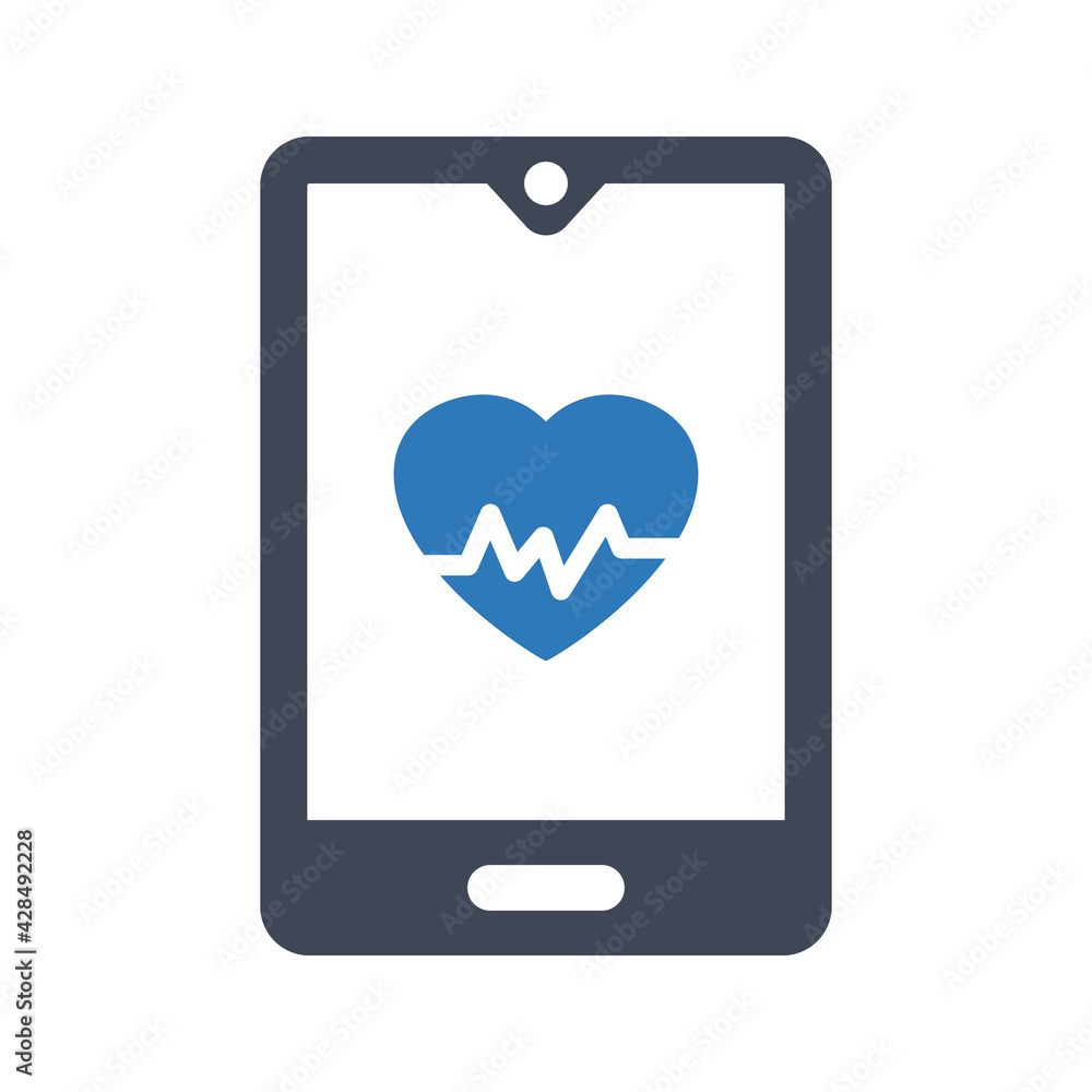 Mobile health icon Mobile health icon