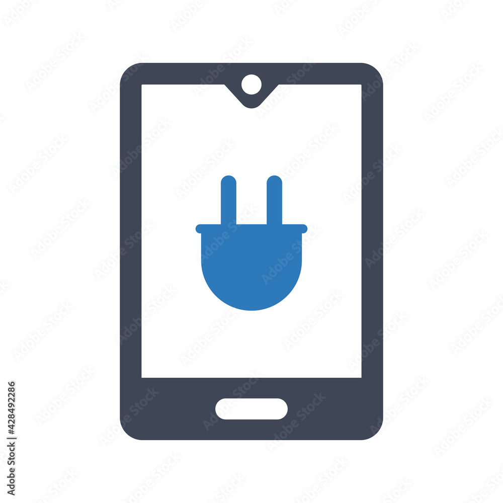 Mobile plug icon Mobile plug icon