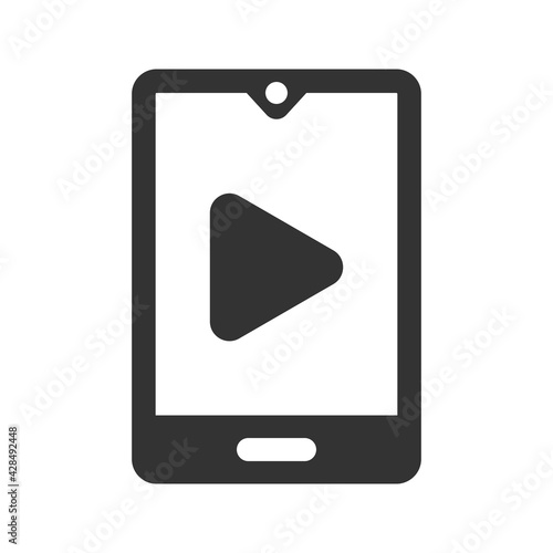 Mobile video play icon