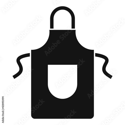 Blacksmith apron icon, simple style