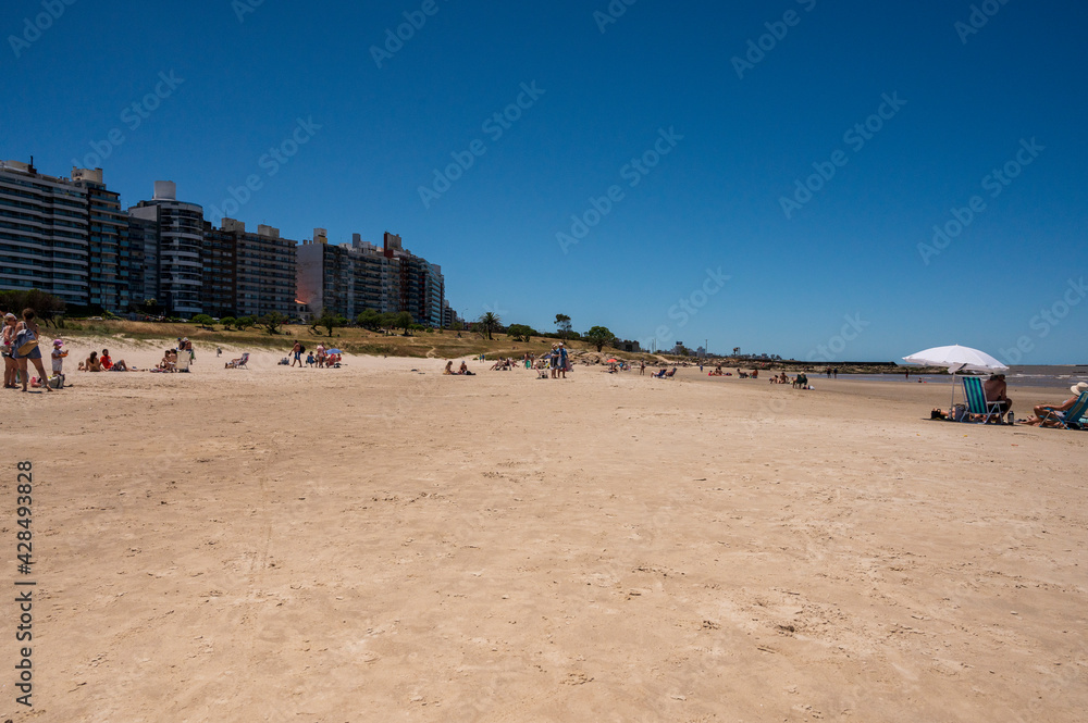Playa Pocitos en Montevideo (Uruguay)