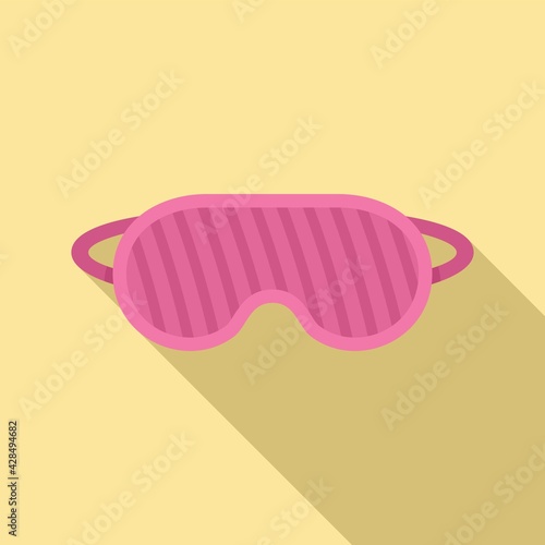 Sleeping mask icon, flat style