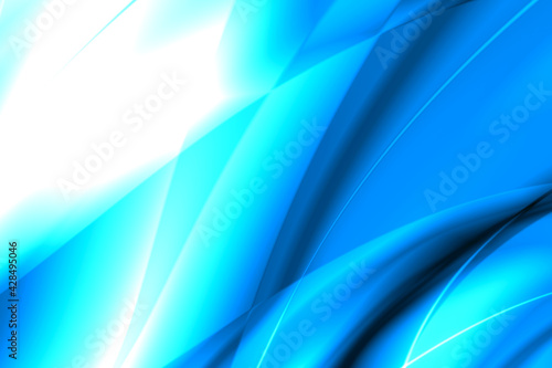 Abstract art painting background in blue, turquoise and cyan gradation color mix, forming turquoise bluish gradient waves. Used as a wallpaper for mobile. Express calmness, flow movement, relaxation.