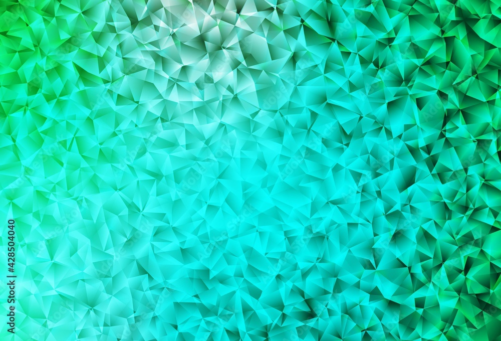 Light Green vector low poly texture. Light Green vector low poly texture.