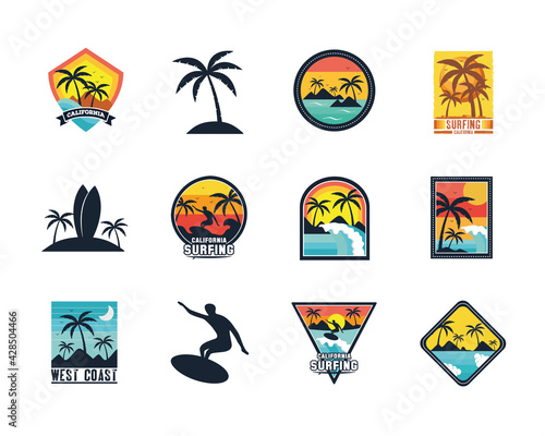 twelve surf patches