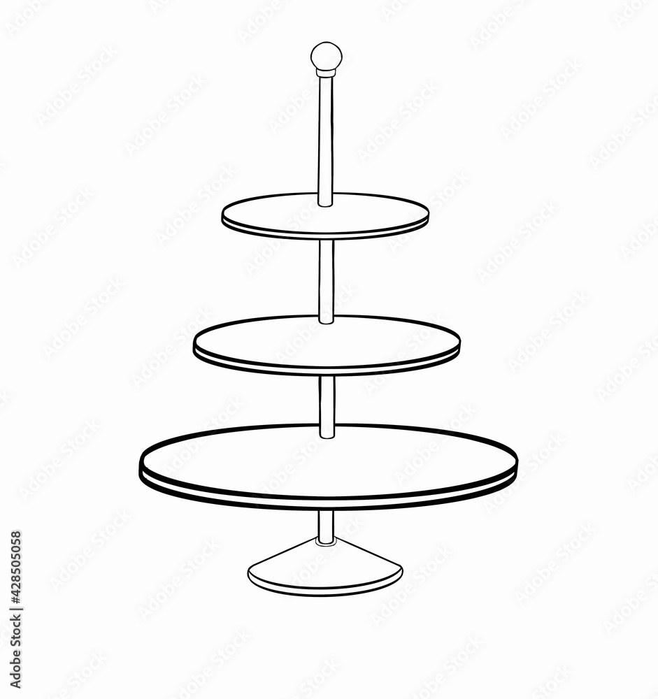 Round black display vector illustration isolated on white. Vector illustration Round black display vector illustration isolated on white. Vector illustration