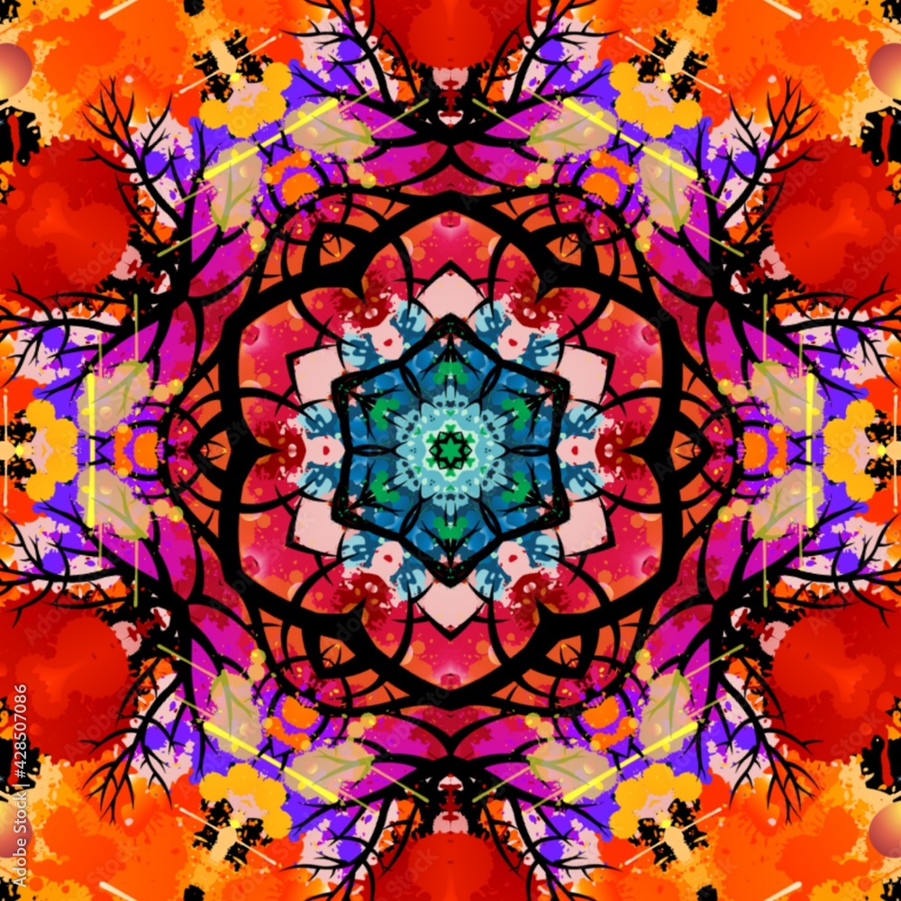 Beautiful abstract batik background design Beautiful abstract batik background design