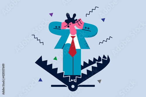Business risks and fears concept