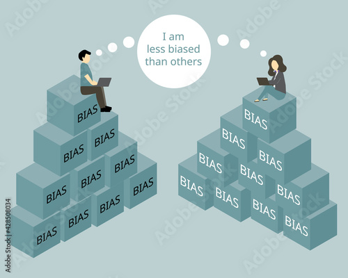 The bias blind spot is the cognitive bias which has tendency of people to see themselves as less biased than others