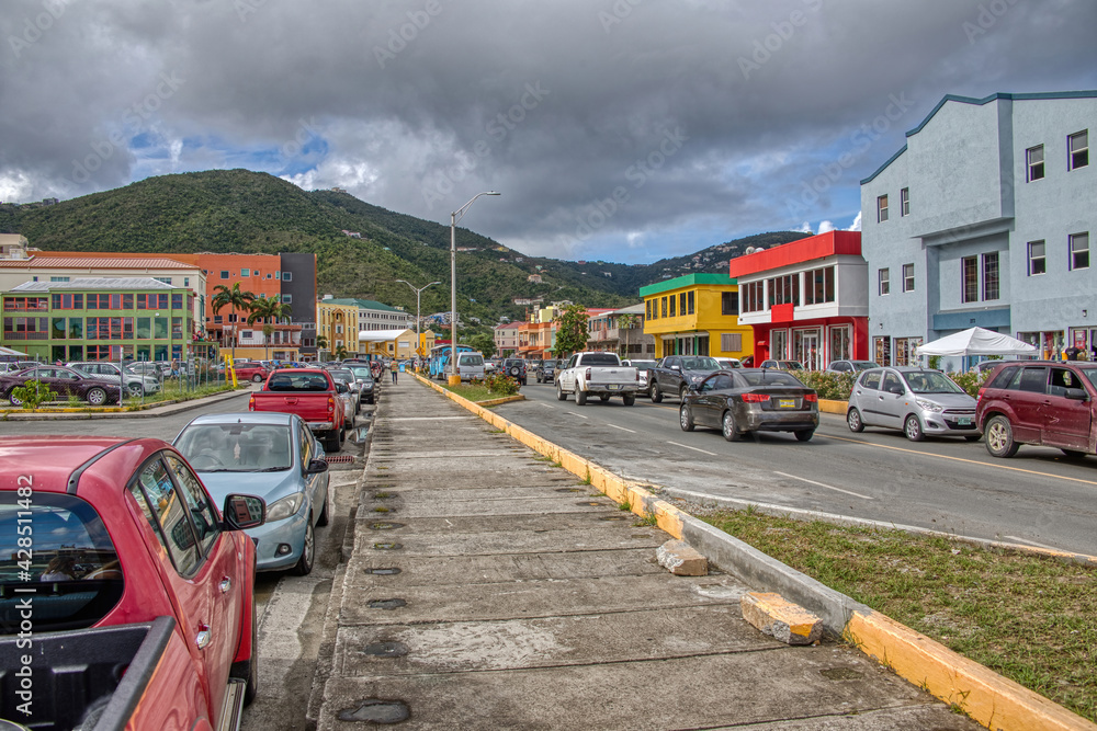 Road Town is the Capital of the British Virgin Islands on Tortola