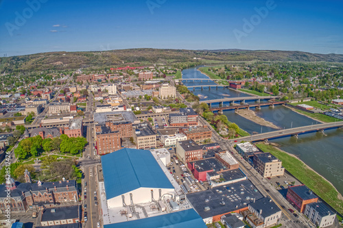 Elmira is a Town in Upstate New York on the Chemung River photo