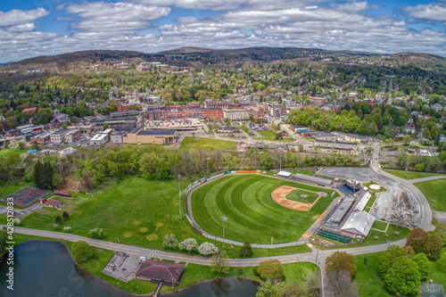 Aerial view of the Town of Oneota in Upstate New York