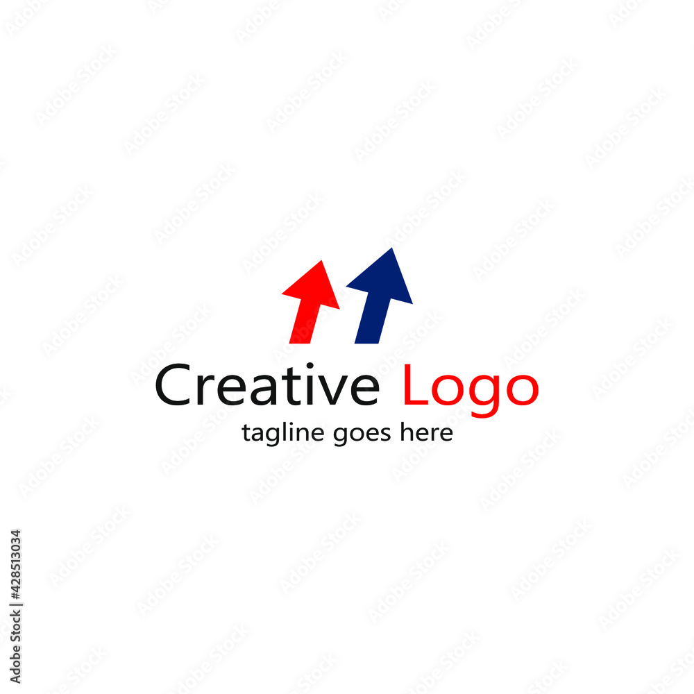 blue and red arrow logo image facing up blue and red arrow logo image facing up