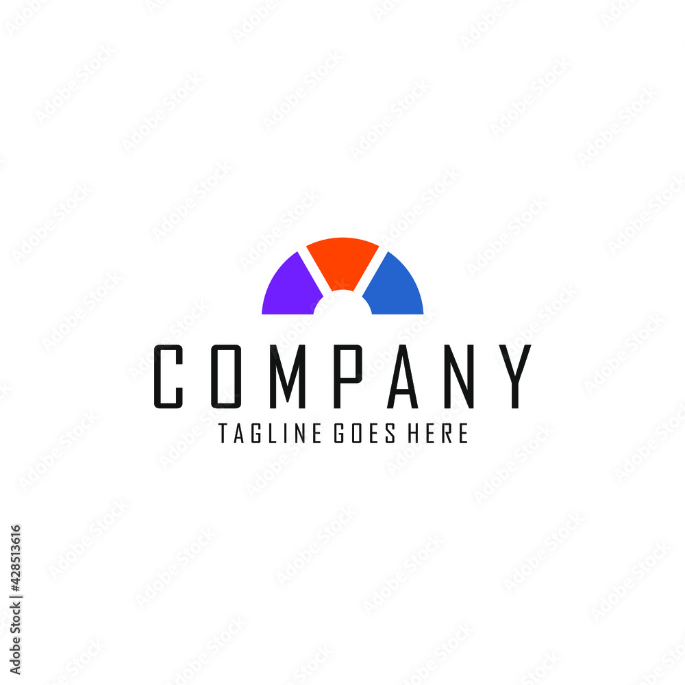 cropped semi circle logo abstract and various colors cropped semi circle logo abstract and various colors