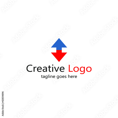 Free Download arrow logo image facing up and down - GFXLoad