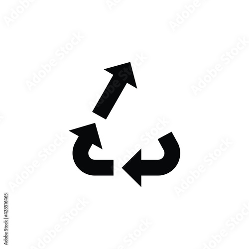 upcycle icon. Upcycling for Recycle Sustainability. sustainable development concept. reuse symbol for ecological. Zero waste lifestyle Solid style vector illustration design on white background EPS 10