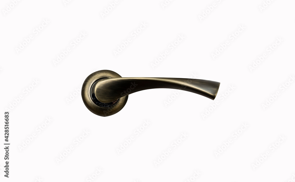 isolated on white background handle for doors
