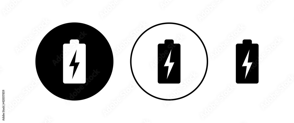 Battery icons set. Battery vector icon Battery icons set. Battery vector icon