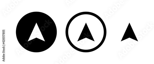 Compass vector icons set. Compass icon vector
