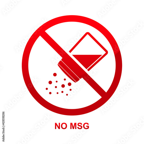 No msg sign isolated on white background vector illustration.