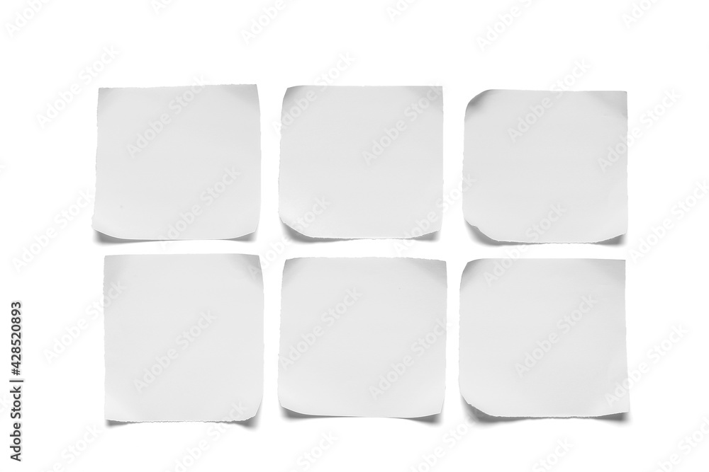 Blank sheets of paper on light background Blank sheets of paper on light background