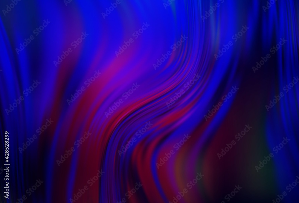 Fototapeta premium Dark Purple, Pink vector colorful blur backdrop.