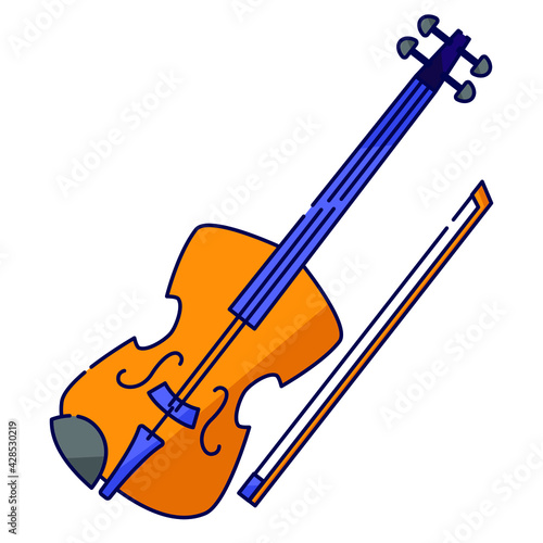 Illustration of a violin