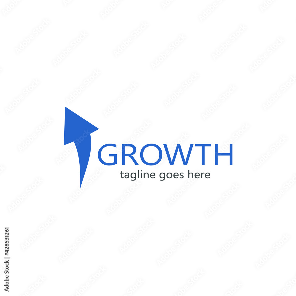 Draw an arrow facing up and the sentence growth next to it Draw an arrow facing up and the sentence growth next to it