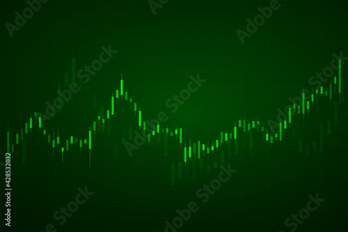 Stock market graph background. Concept of business investment. Stock future trading