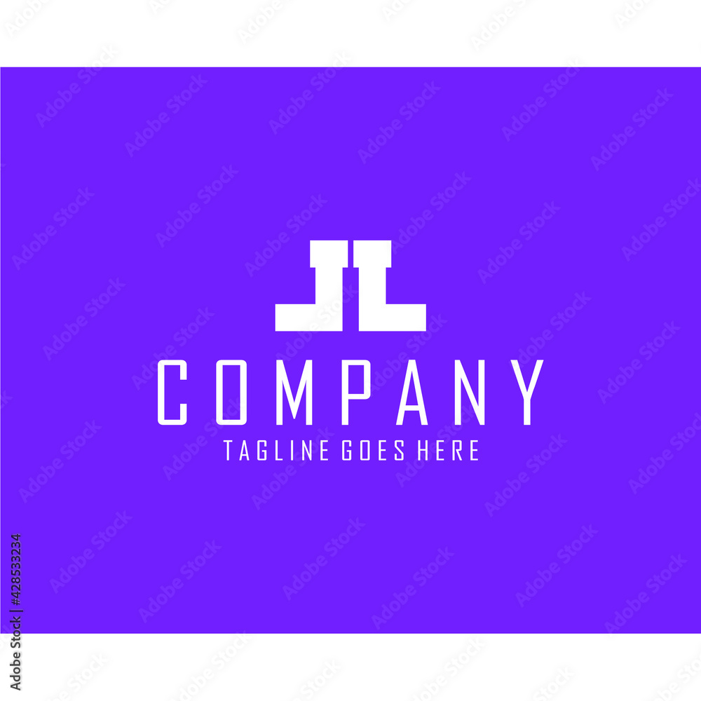 two J letter logos on a purple background two J letter logos on a purple background