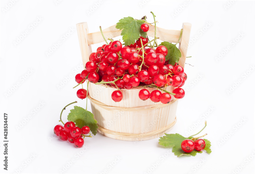 Red berries in a basket Red berries in a basket