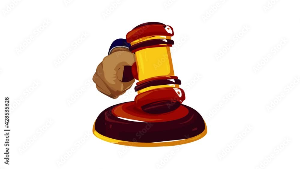 Gavel judge decision icon animation Gavel judge decision icon animation