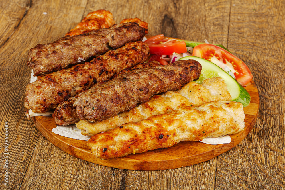 Tasty minced meat kebab set Tasty minced meat kebab set