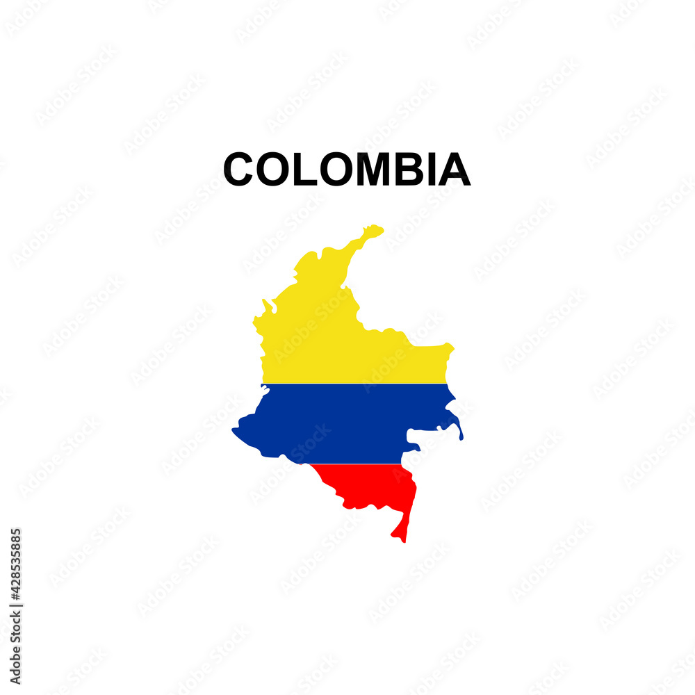 maps of Colombia icon vector sign symbol