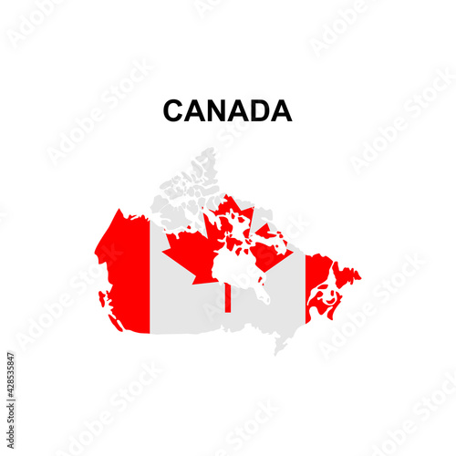 maps of Canada icon vector sign symbol
