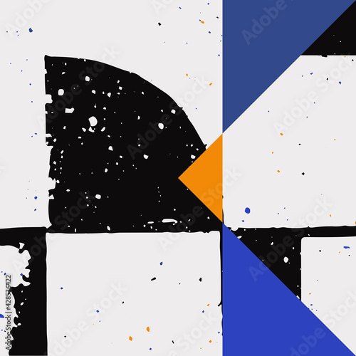 Grunge Revival Pattern Artwork Design Composition