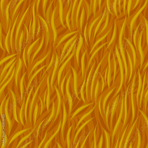 Grass seamless pattern, texture of dry grass waves for wallpaper.