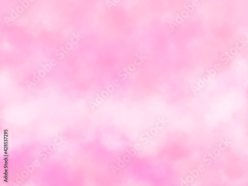 ピンク系水彩風ぼかしの背景－壁紙 