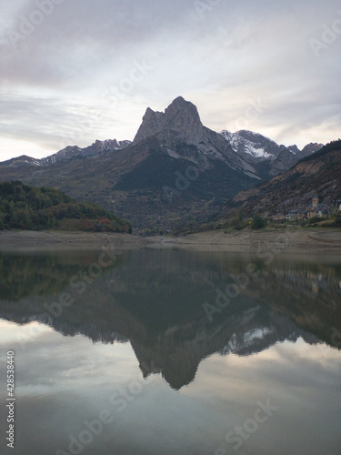 views of mountains and lakes in Anayet, in the Portalet area, in the Aragonese Pyrenees near the French border. Huesca, Spain
